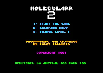 Molecularr 2 (UK) (1991) [Amstrad Cent Pour Cent] screen shot title